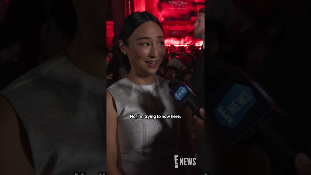 Greta Lee reflects back on her career at the premiere of "Tron: Ares."