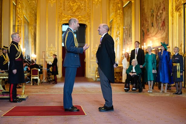 Prince William with TV producer Stephen Lambert 
