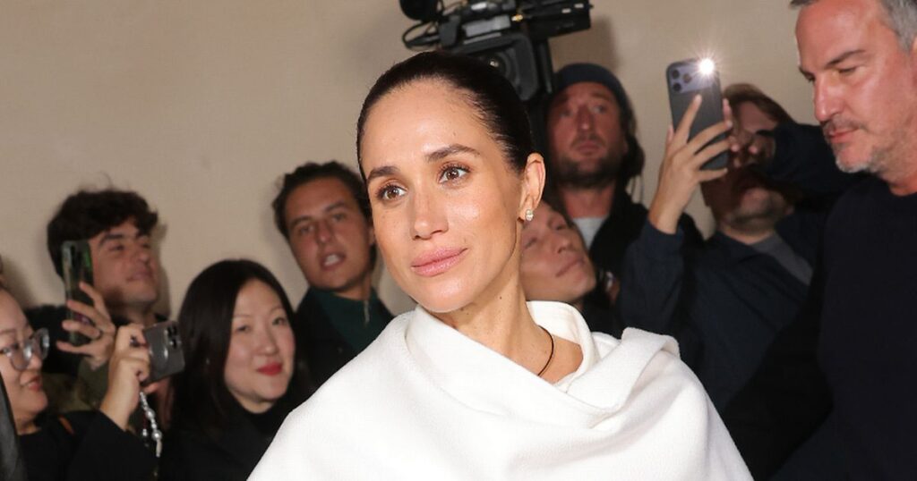 Meghan appeared to laugh