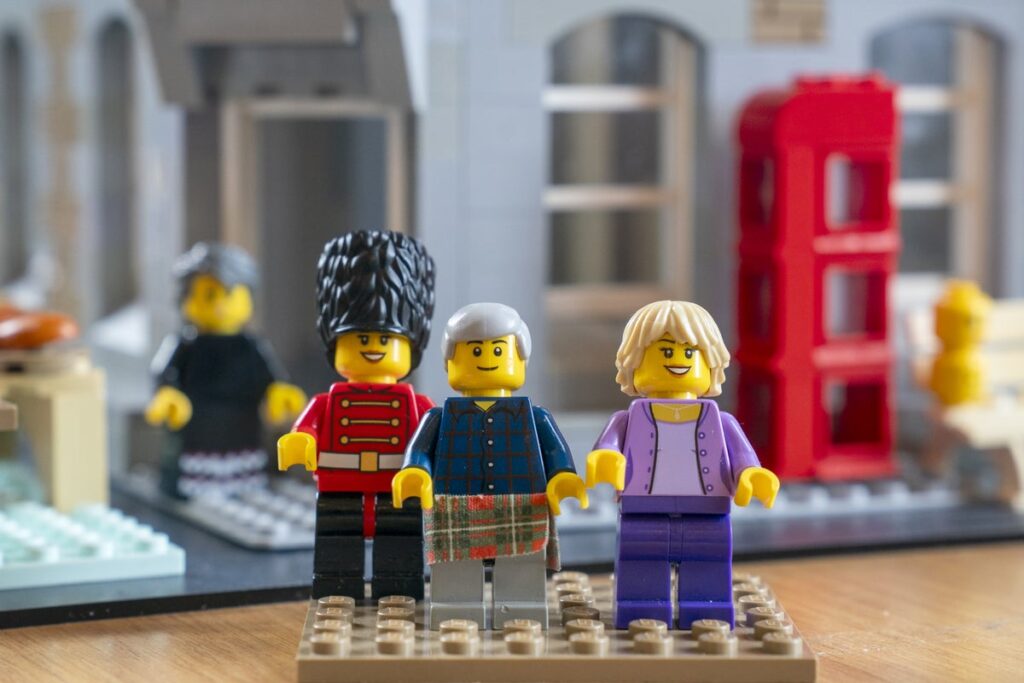 Charles and Camilla given Lego figurines of themselves during village visit Charles and Camilla given Lego figurines of themselves during village visit
