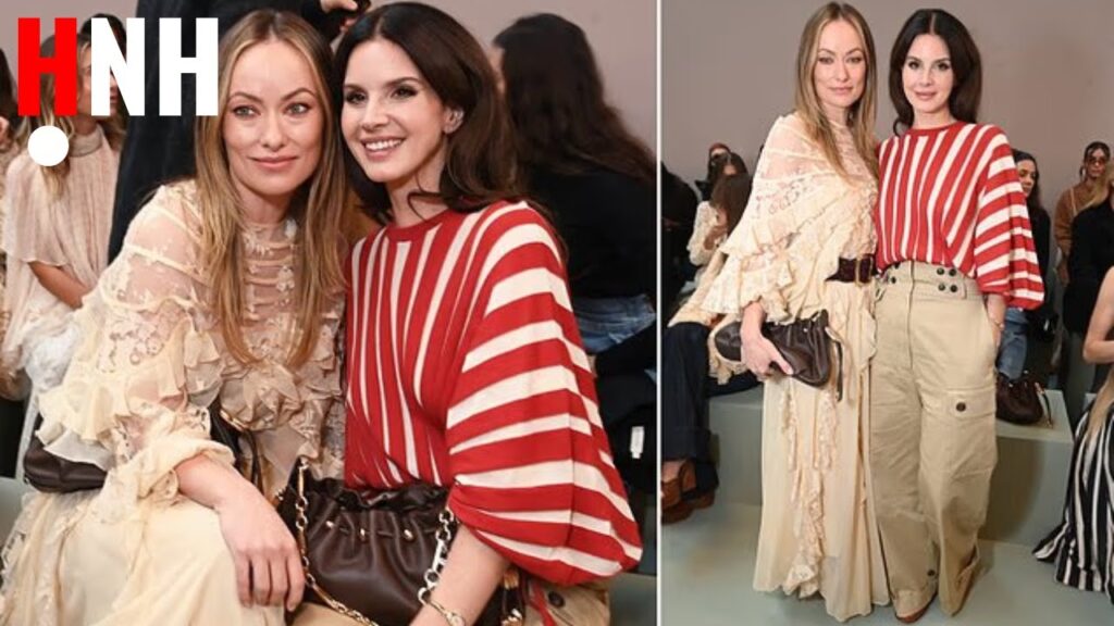 Olivia Wilde and Lana Del Rey at Zimmermann PFW