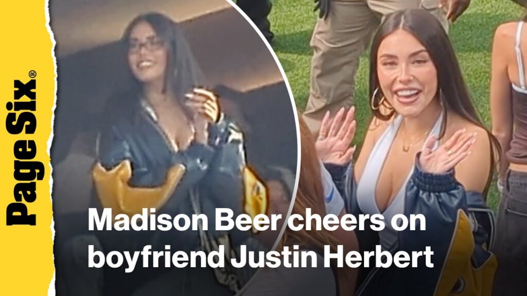 Madison Beer cheers on boyfriend Justin Herbert in LA as Chargers lose to Washington Commanders