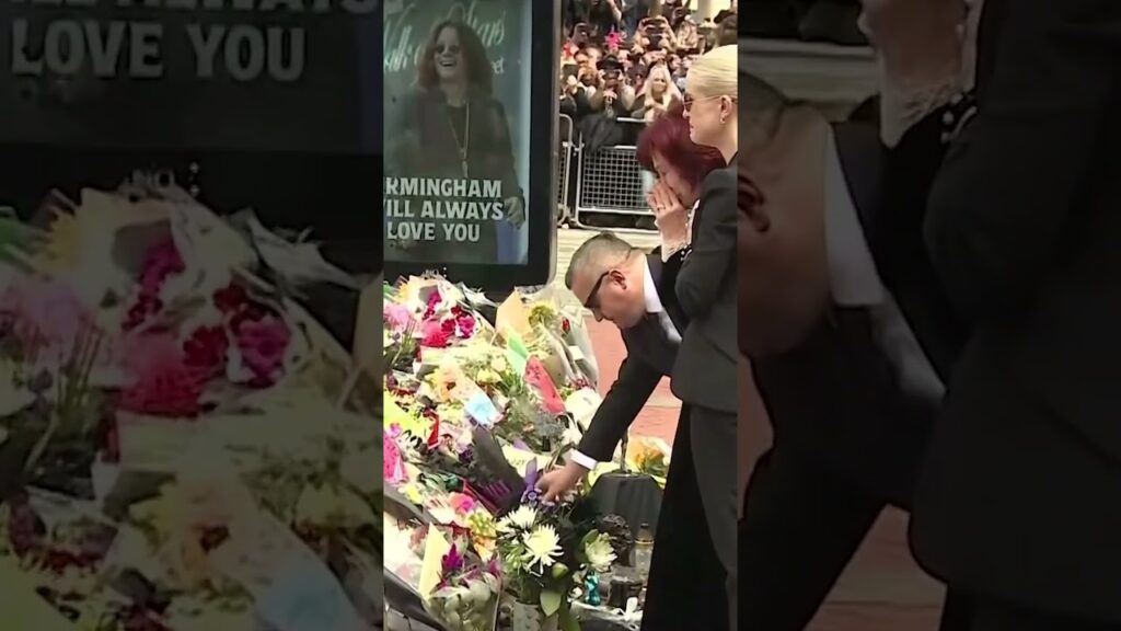 Ozzy Osbourne’s wife, Sharon, & children pay tribute to the late rocker in Birmingham, England 🎥: AP Ozzy Osbourne’s wife, Sharon, & children pay tribute to the late rocker in Birmingham, England 🎥: AP