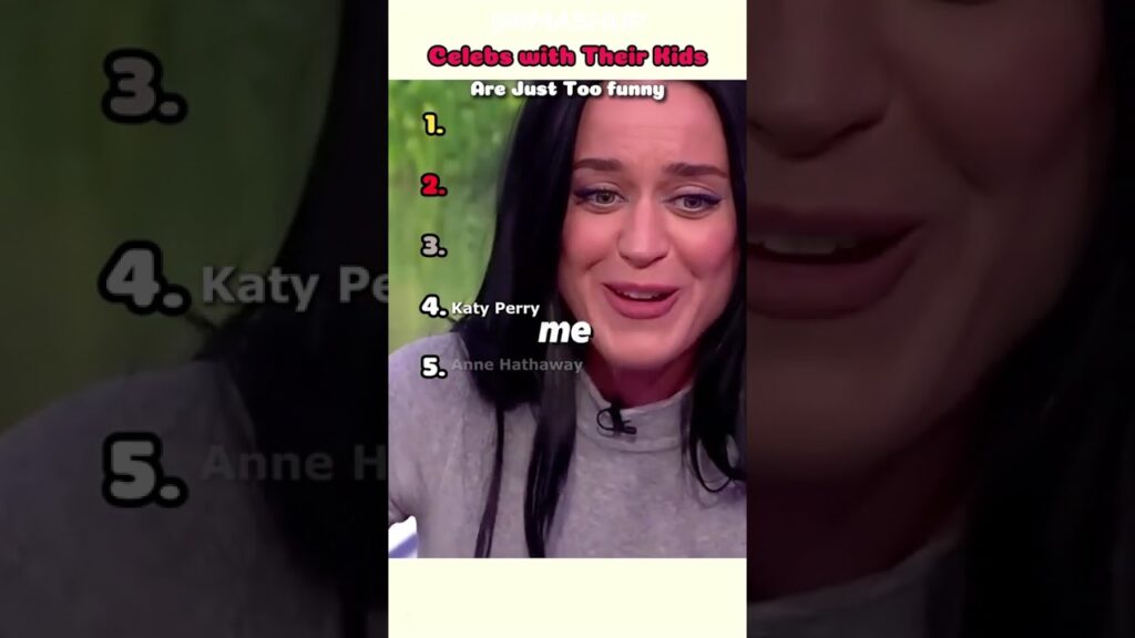 Celebs with Their Kids Are Just Too funny#katyperry #AnneHathaway #funny #Kids