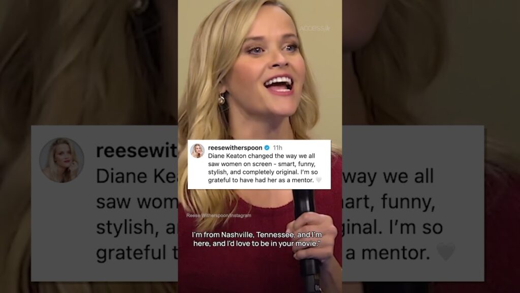#ReeseWitherspoon is remembering #DianeKeaton 🤍