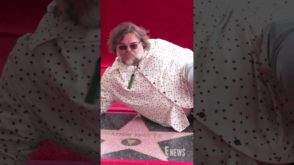 Jack Black helped welcome Naomi Watts' star to the Hollywood Walk of Fame 😂