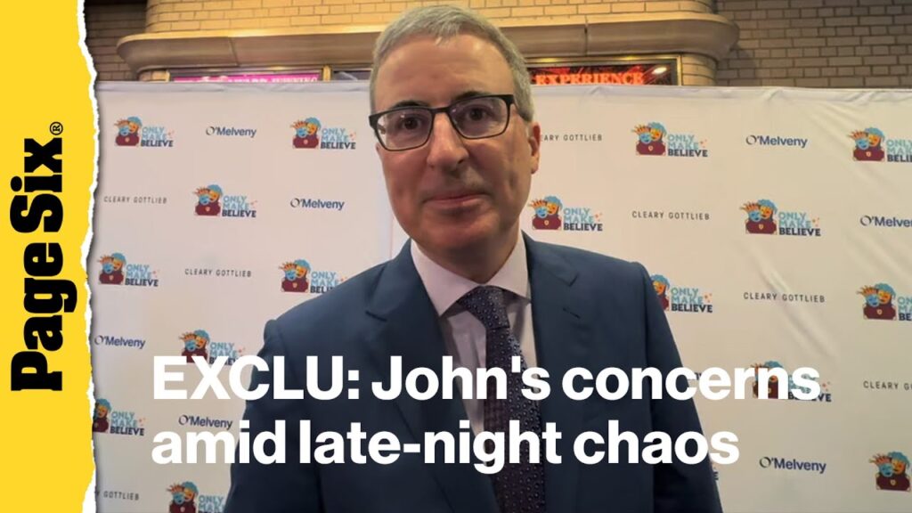 John Oliver reveals whether he’s worried about his job as late-night chaos ensues