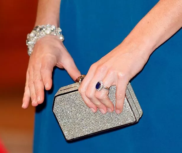 LONDON, UNITED KINGDOM - NOVEMBER 30: (EMBARGOED FOR PUBLICATION IN UK NEWSPAPERS UNTIL 24 HOURS AFTER CREATE DATE AND TIME) Catherine, Princess of Wales (handbag detail) attends the Royal Variety Performance 2023 at the Royal Albert Hall on November 30, 2023 in London, England. (Photo by Max Mumby/Indigo/Getty Images)