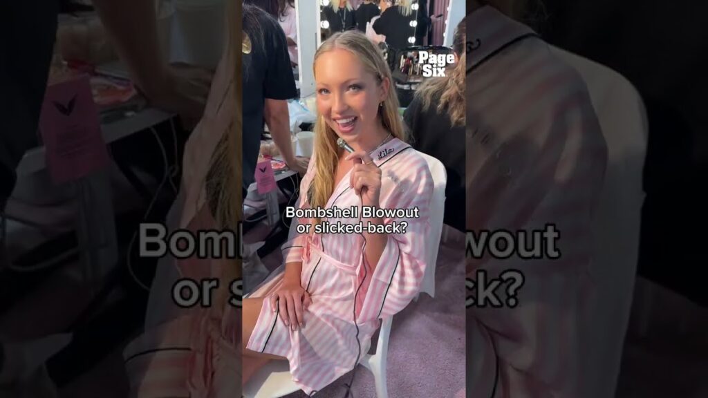 Victoria Secret Angels on ultimate hair choice: Bombshell Blowout or Slicked-Back Sleek? #shorts Victoria Secret Angels on ultimate hair choice: Bombshell Blowout or Slicked-Back Sleek? #shorts