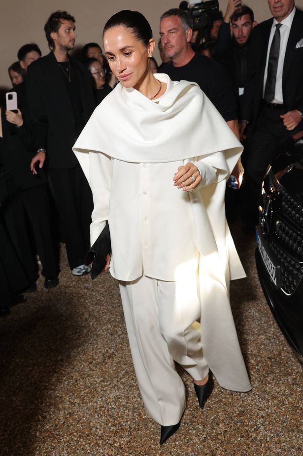 Meghan Markle, Duchess of Sussex attends the Balenciaga Womenswear Spring/Summer 2026 show 