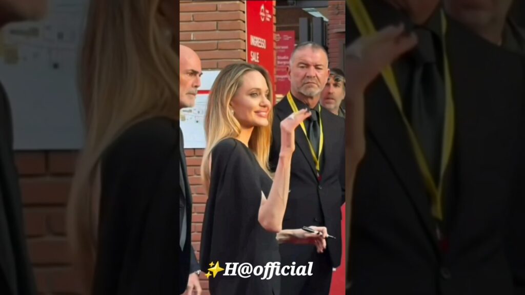 Angelina Jolie Attends The Rome Film Festival's Red Carpet 💘 #AngelinaJolie #shortsviral #shorts