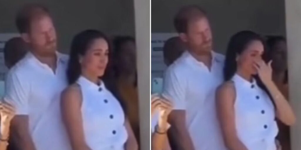 Meghan Markle wipes away tears as she attends emotional event alongside Prince Harry