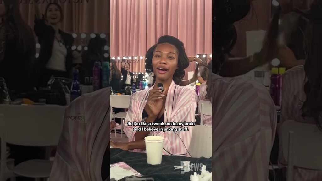 wE! are so proud of Quenlin Blackwell as she makes her #VSFashionShow debut. 🥹 @victoriassecret