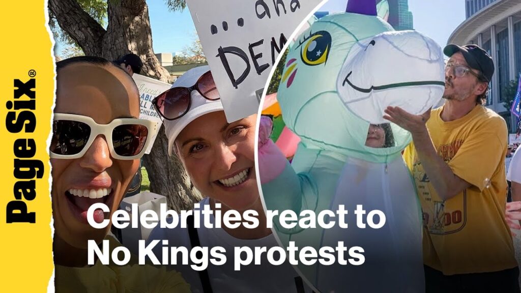 Celebrities react to No Kings protests: Pedro Pascal, Kerry Washington, more