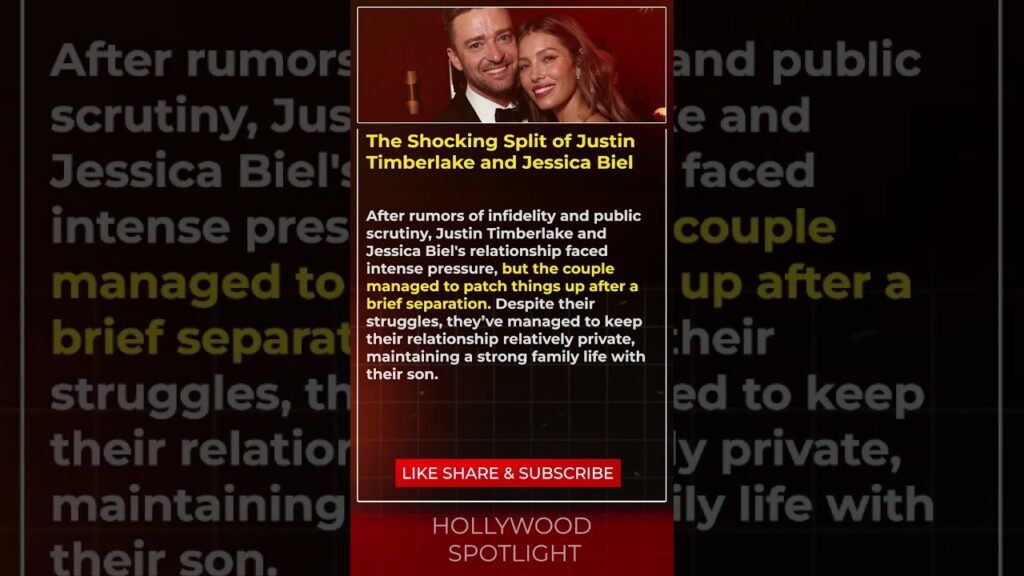 The Shocking Split of Justin Timberlake and Jessica Biel #shorts