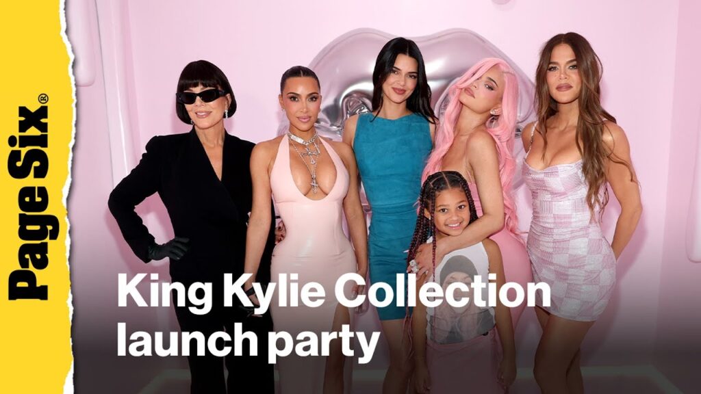 Kylie & Kendall Jenner, Kim Kardashian, Kris Jenner celebrate at King Kylie Collection launch party