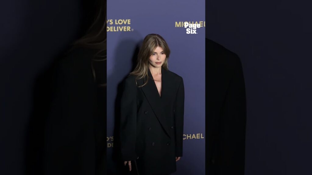 Olivia Jade Giannulli attends God's Love We Deliver Golden Heart Awards carpet in NYC 🤎 #shorts