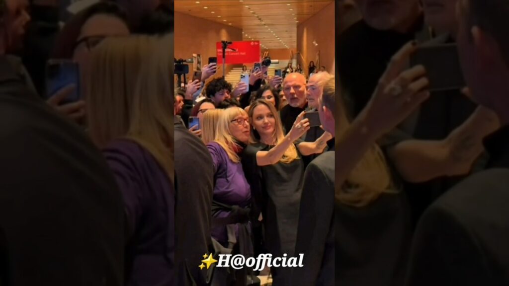 Angelina Jolie At Rome Film Festival Red Carpet With Fan's 💘#AngelinaJolie #shortsviral #shorts