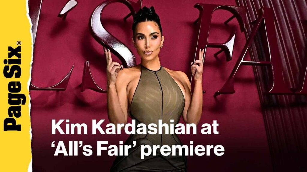 Kim Kardashian stuns in Schiaparelli at red carpet premiere of Ryan Murphy’s ‘All’s Fair’