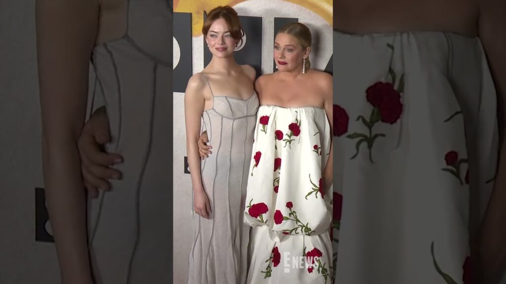 This duo. ❤️ Emma Stone and Alicia Silverstone arrive to the "Bugonia" premiere in NY.