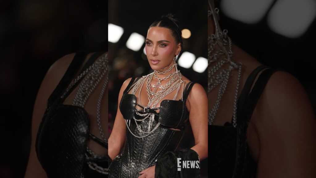 Kim Kardashian arrives to the "All's Fair" premiere in London with Kris Jenner