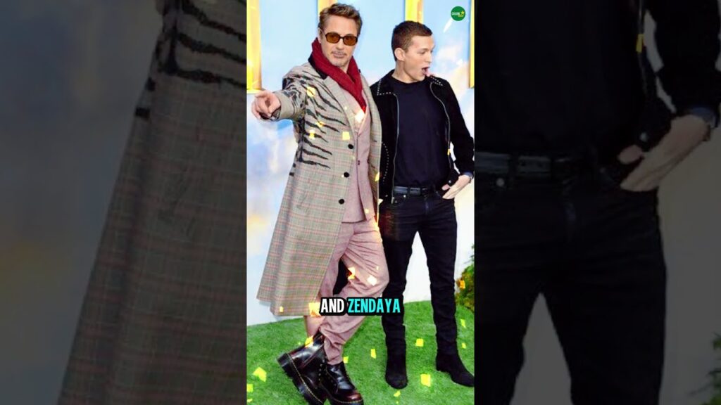 Tom & Robert Reunite — And Zendaya’s Right In The Middle 😍#shorts #tomholland #zendaya #robertdowney