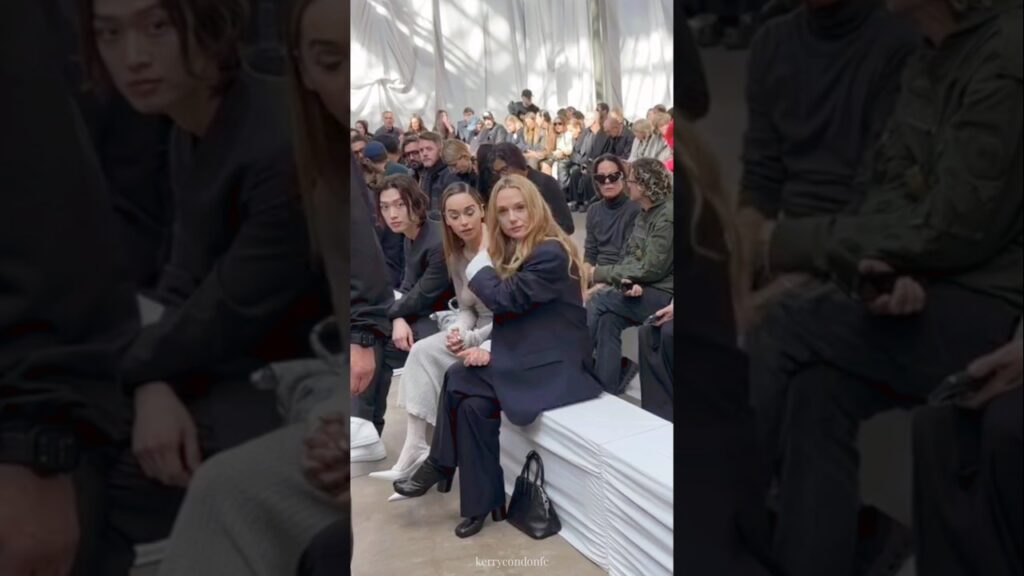 Kerry Condon & Emilia Clarke at Maison Margiela Paris Fashion Week 2025