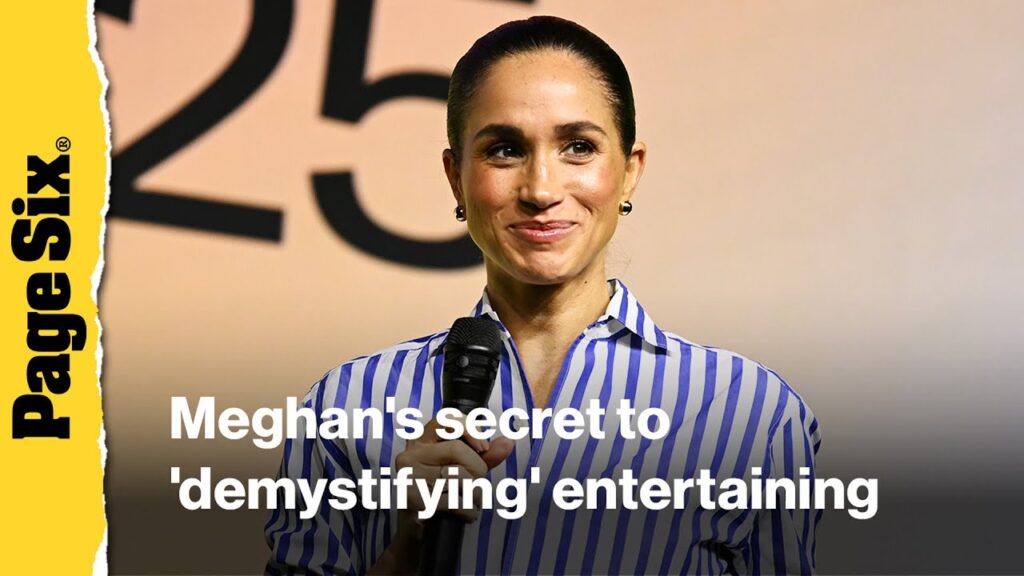 Meghan Markle swears she has the secret to entertaining