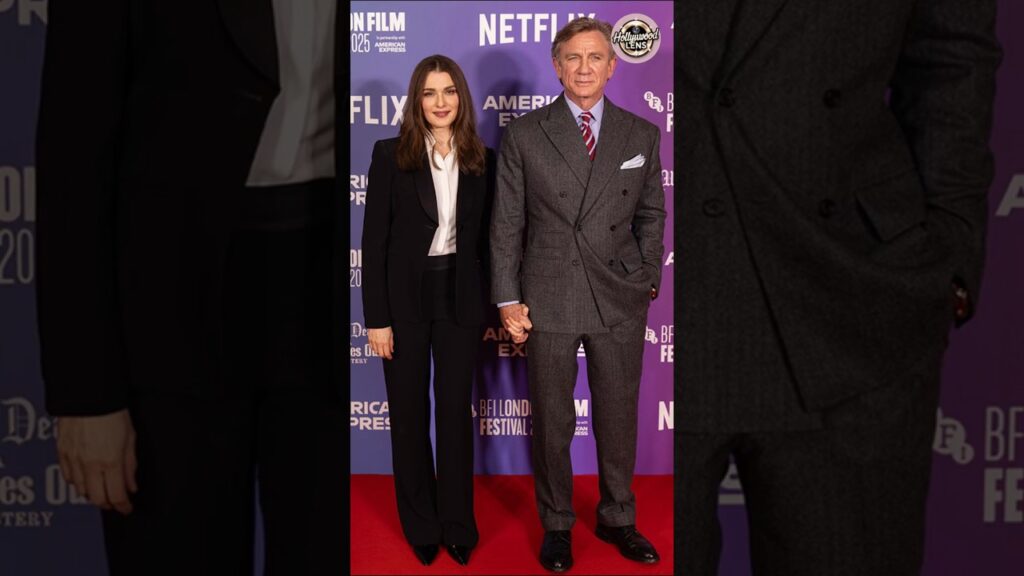Daniel Craig and Rachel Weisz Make a Rare Public Appearance at London Premiere #shorts #danielcraig