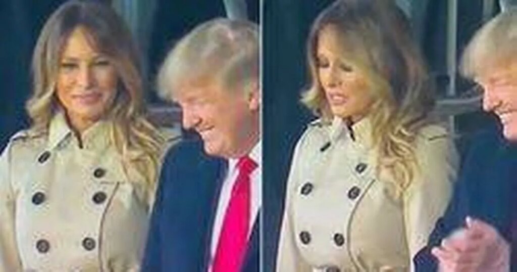Melania Trump’s smile to Donald turns to disgust in excruciating public outing The Mirror US