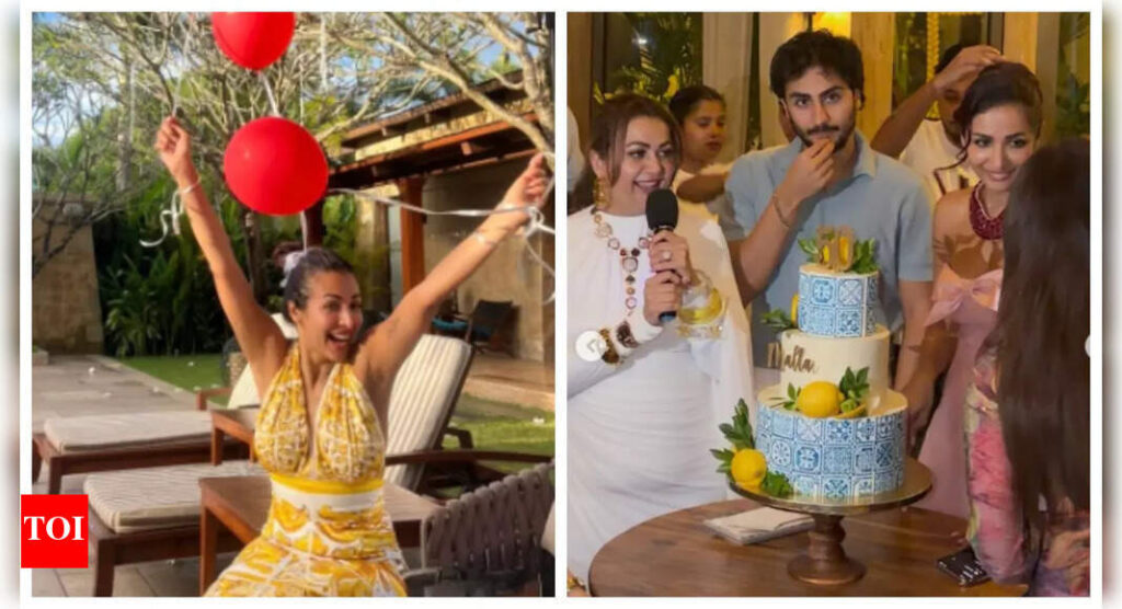 'My heart is full': Malaika Arora gives fans a sneak peek into her 50th birthday celebration in Goa with son Arhaan and friends |
