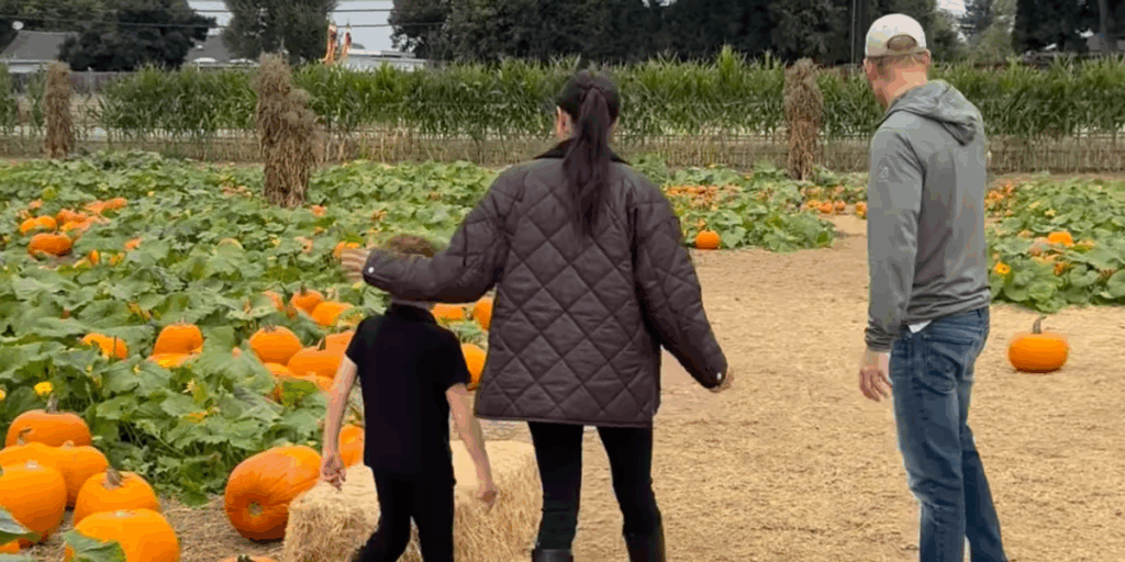 Meghan steps out in outfit worth £1,200 for trip to pumpkin patch with Prince Harry, Archie and Lilibet