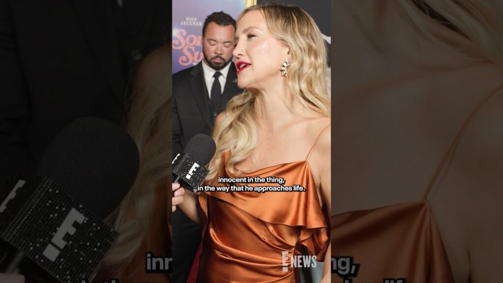 Kate Hudson shares what she discovered about co-star Hugh Jackman while filming "Song Sung Blue."