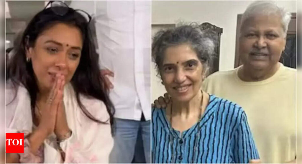 Satish Shah’s demise: Rupali Ganguly requests paparazzi with folded hands not to film the late actor’s wife Madhu |
