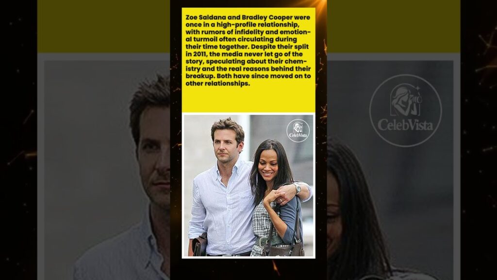 Zoe Saldana & Bradley Cooper A Romance Filled with Rumors #shorts