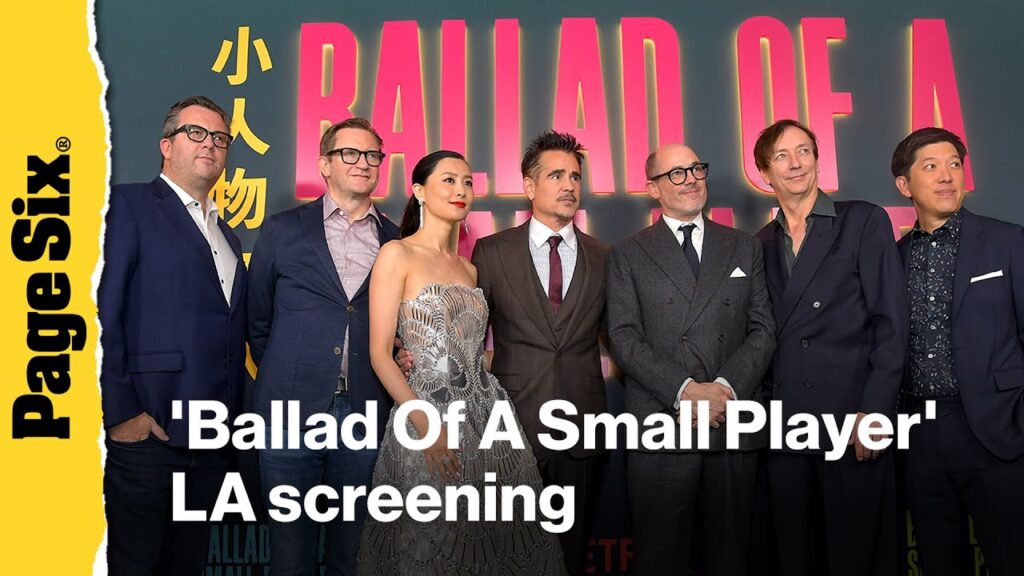 Colin Farrell, Fala Chen and more celebrities attend the 'Ballad Of A Small Player' Los Angeles s...