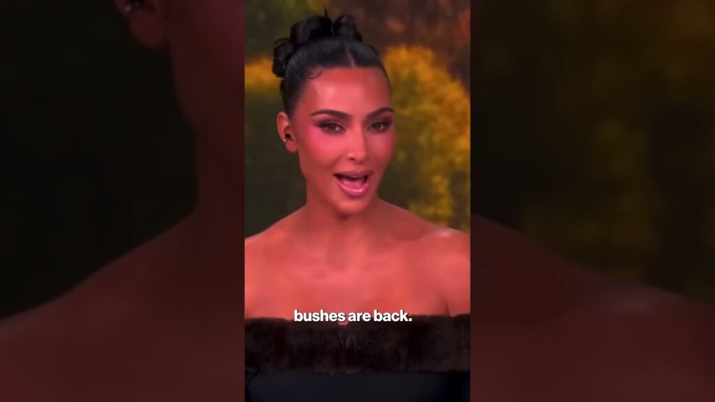 How Kim Kardashian came up with the idea for her latest Skims faux hair thong line #shorts How Kim Kardashian came up with the idea for her latest Skims faux hair thong line #shorts