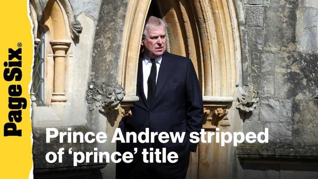 Prince Andrew stripped of ‘prince’ title by his brother King Charles after giving up Duke of York… Prince Andrew stripped of 'prince' title by his brother King Charles after giving up Duke of York...
