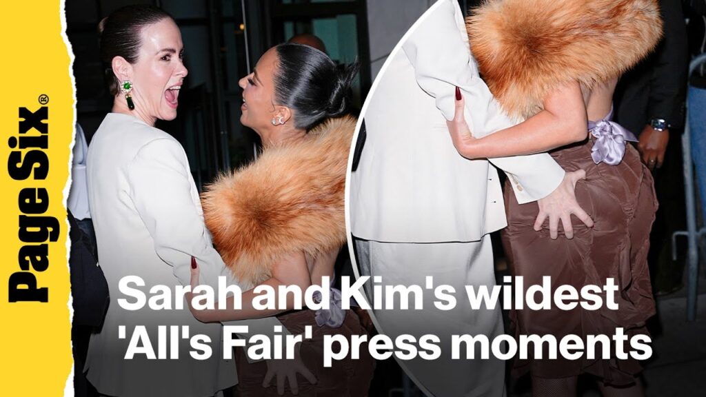 Sarah Paulson and Kim Kardashian’s wildest ‘All’s Fair’ moments | Viral Press Tour Sarah Paulson and Kim Kardashian's wildest 'All's Fair' moments | Viral Press Tour