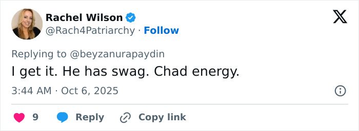 Tweet screenshot praising Lana Del Rey's husband for being classier after backlash over Meghan Markle's video.