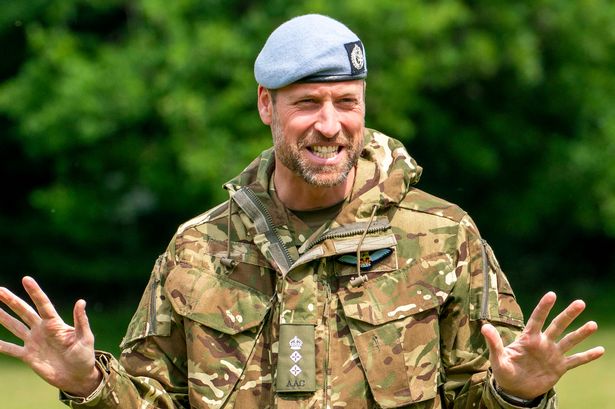 Prince William during a visit to the Army Air Corps, in Wattisham, Suffolk 