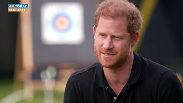 Prince Harry during his interview with NBC's Hoda Kotb 