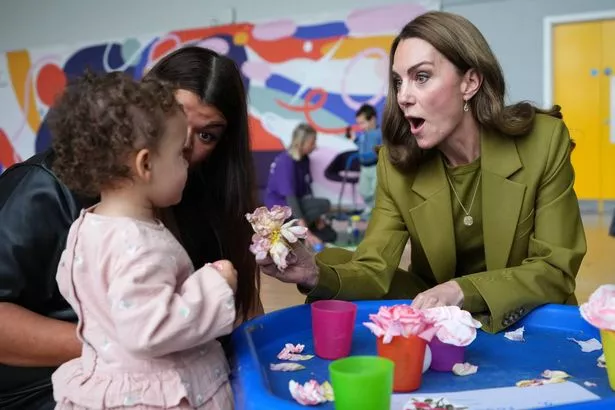 The Princess of Wales on a visit to Home-Start Oxford today 