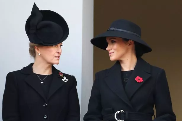 Meghan with the Duchess of Edinburgh
