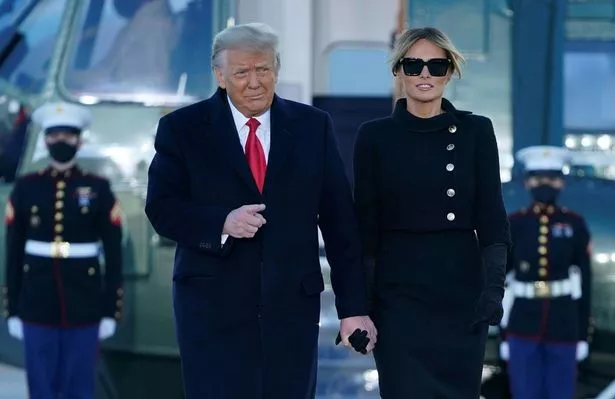 US President Donald Trump and First Lady Melania Trump 