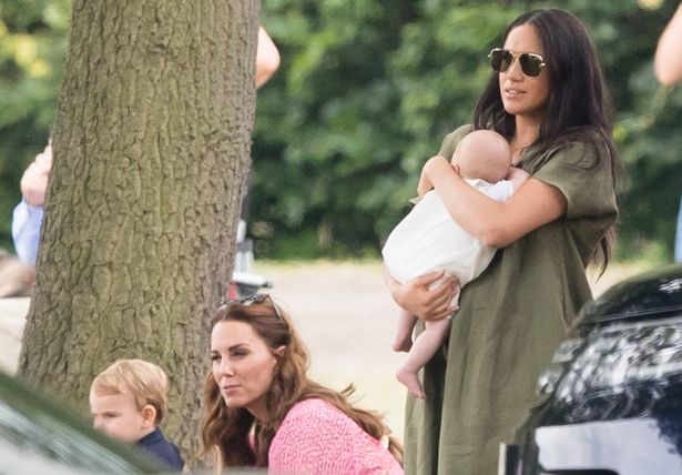 Kate and Meghan at a polo match together in 2019