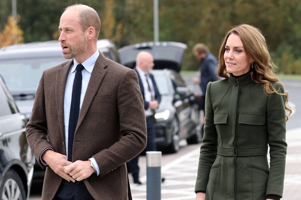 COOKSTOWN, NORTHERN IRELAND - OCTOBER 14: Prince William, Prince of Wales and Catherine, Princess of Wales visit the Northern Ireland Fire & Rescue Service’s (NIFRS) new Learning and Development College on October 14, 2025 in Cookstown, Northern Ireland. The college trains all NIFRS employees and offers opportunities for the young people of Northern Ireland to train and become the next generation of firefighters. The Prince and Princess of Wales are visiting organisations providing creative and entrepreneurial opportunities for young people in rural areas of Northern Ireland. (Photo by Chris Jackson/Getty Images)