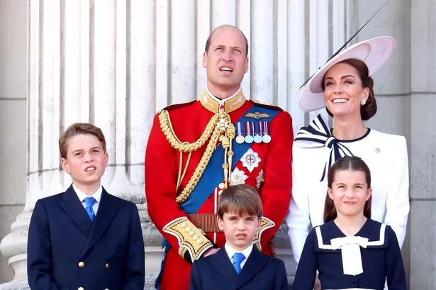 Prince Louis, Prince William, Kate Middleton, Princess Charlotte, Prince George 