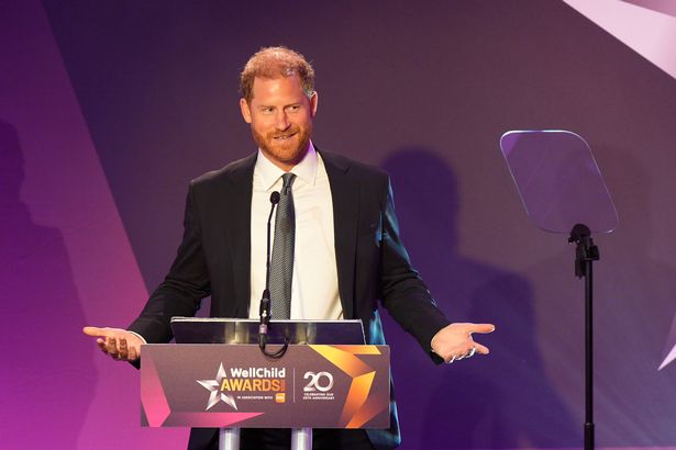 Harry gave a speech at the awards 
