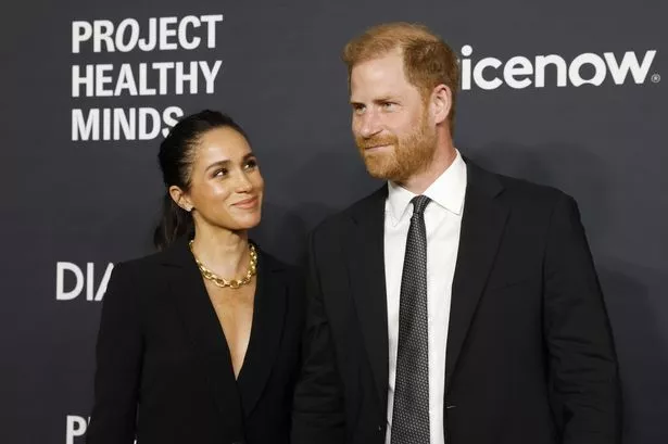 Meghan and Harry at the glitzy ceremony in New York
